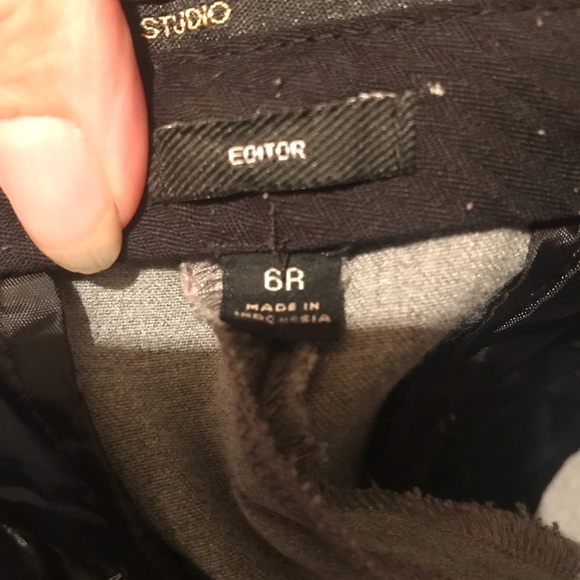 Express editor bootcut trouser pants grey 6r - Picture 2 of 8